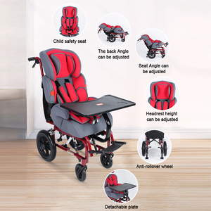 كرسي متحرك محمول للأطفال ذوي الإعاقة، مناسب للأطفال المصابين بالشلل الدماغي والتوحد، قابل للطي - Product Image 2