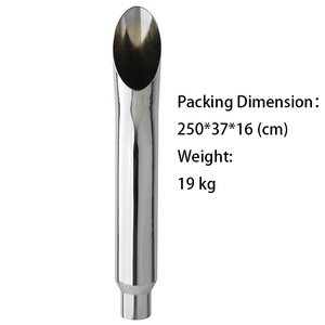 Tubo di Scarico per Camion in Acciaio Inox 304 da 6 Pollici, Ridotto a 5 Pollici di Diametro Inferiore, Lunghezza 96 Pollici - Product Image 4