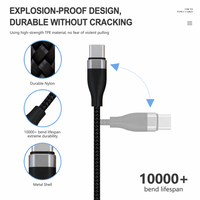Cable USB a C 3A de Carga Rápida, Trenzado de Nailon, Carcasa de Aluminio, Cobre Puro, 480 Mbps para Huawei, Samsung, Xiaomi, OPPO, Android