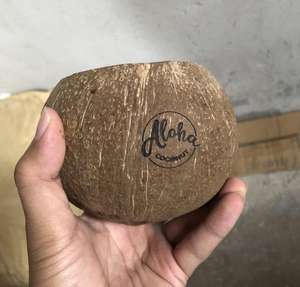 Cuenco de cáscara de coco Natural, taza de velas de coco de cera de soja para fiesta y boda, logotipo personalizado ecológico - Product Image 6