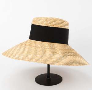 CLN61301 Sombreros de Paja de Trigo al por Mayor, Sombreros de Ala Ancha y Copa Plana para Mujer, Sombrero de Playa, Sombrero Turístico, Sombrero para el Sol - Product Image 2