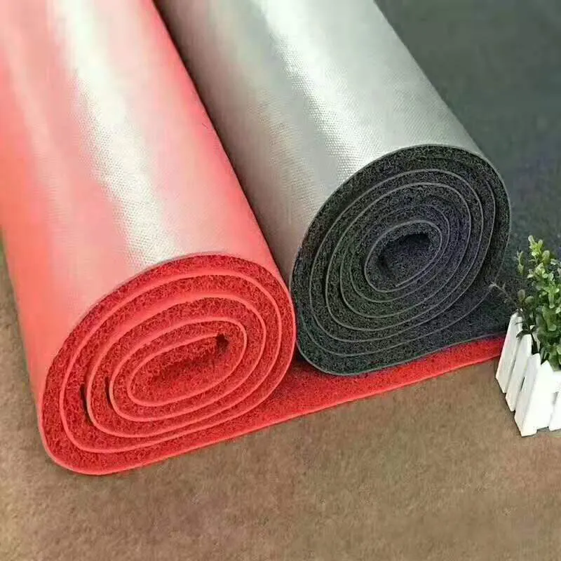Tapete elástico de pvc para almofadas, de alta qualidade, tapete de chão traseiro em rolos