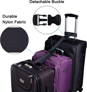 Sangles de connexion réglables pour bagages, sangle pour ajouter un sac, ceinture en T, accessoires de fixation pour connecter plusieurs bagages ensemble - Product Image 2