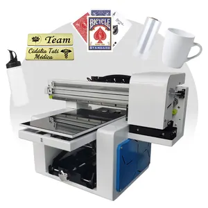 New Digital Uv Printer Printing Machine For Playing Cards Pvc Panel Plastic Film Metal Transfer Mugs And Bottles Anything