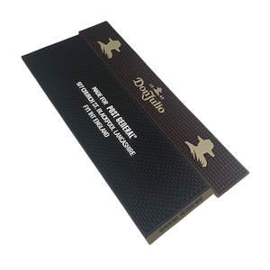 Custom Branded Silicone PVC Bar Mat Rubber Pub Runner Spill Pad Beer Rail Mat Drip Tray Non Slip Service Mat Table Mat Coaster - Product Image 1