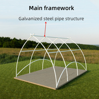 Tente de restaurant en forme de voile de désert pour l'extérieur, tente de camping imperméable, tente de safari, tente de glamping pour complexe hôtelier
