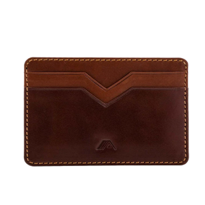 Porte-cartes de crédit en cuir véritable fait main, style tendance, sans fermeture - Product Image 1