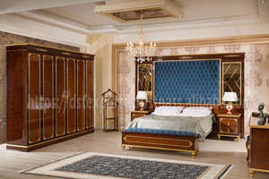 ชุดเฟอร์นิเจอร์ห้องนอนไม้สักแบบดั้งเดิม คลาสสิก ทันสมัย รุ่นมหาราชา ขนาดสั่งทำพิเศษจากสหราชอาณาจักร เตียงแบบถอดประกอบได้ พร้อมโต๊ะข้างเตียง สหรัฐอเมริกา - Product Image 6