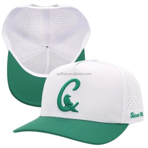 <b>Waterproof</b> Outdoor <b>Cap</b> Custom Embroidery Sport Baseball Hat Breathable Quick-Dry Hiking Laser Cut Perforated Rope golf hats - Product Image 2