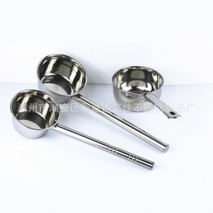 Juego de cucharas de agua de acero inoxidable, 3 uds., cuchara de cocina de mango largo resistente para uso doméstico y comercial - Product Image 1