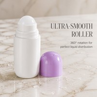 Nouvelle bouteille cosmétique à fond rond de 60 ml avec bille roulante pour emballage