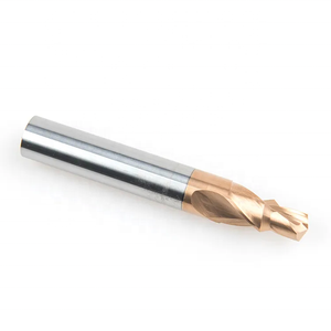 Titanium Aluminum Nitride Coated High Precision Carbide Step <strong>End</strong> <strong>Mill</strong> For Woodworking Customizable Helix Angle Cutting Direction - Product Image 3