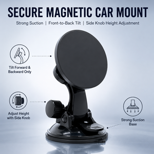 Soporte magnético para teléfono <span class=keywords><strong>de</strong></span> coche con ventosa, 360 °   Soporte Giratorio para Parabrisas y Tablero para MagSafe, Conducción con Manos Libres - Product Image 4