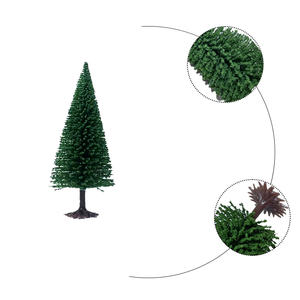 HO O N Z-Maqueta de tren a escala Z, diseño de tren, árbol de la <span class=keywords><strong>calle</strong></span>, modelo de alambre, pino verde oscuro, Artificial, pino - Product Image 2
