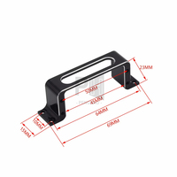 Support de montage servo moyen OEM, cadre fixe en alliage d'aluminium CNC, pièce de machine pour avion à voilure fixe, drone, voiture RC, bateau