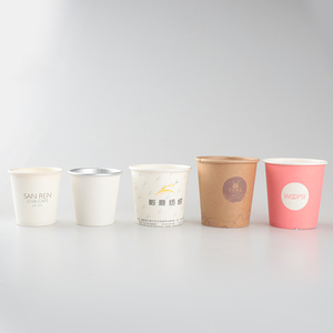 Custom Disposable Double Wall Craft Paper Eco-Friendly Biodegradable Cups For Hot Drinks Coffee Milk Tea & Wine With Logo