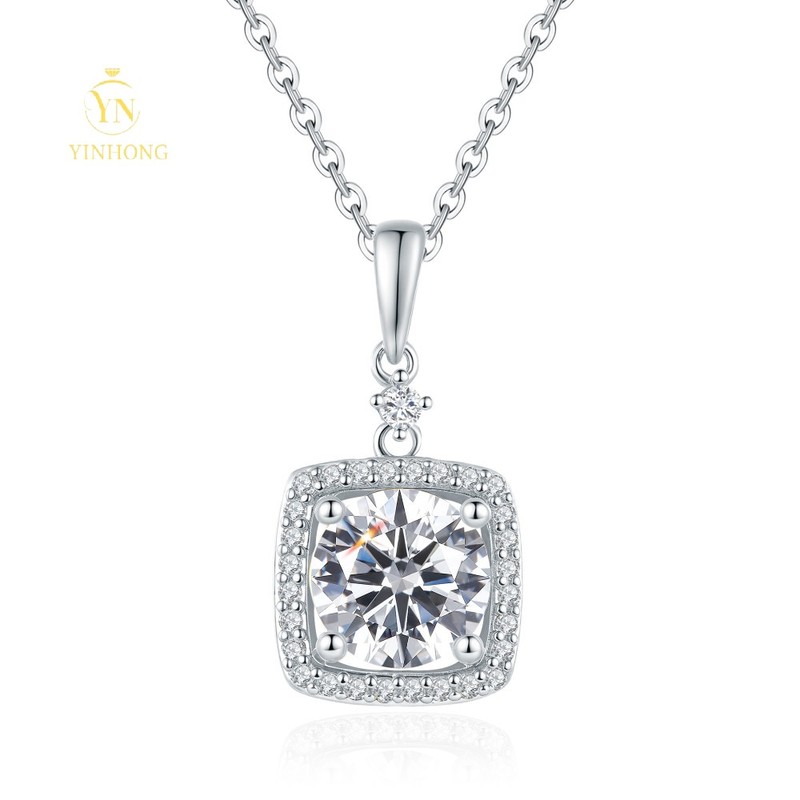 S925 Silver plated Moissanite Full Diamond
