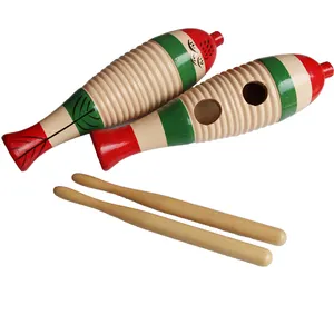 Orff petite série de Percussion, Instruments de Percussion pour enfants, poisson grenouille Percussion Guiro