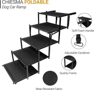 Échelle de <span class=keywords><strong>chien</strong></span> pliable extérieure canbo Échelle réglable Échelle portative de transport élevé pour animaux de compagnie - Product Image 2