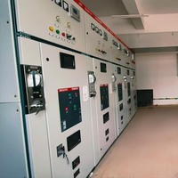 Armoire de distribution industrielle haute tension avec disjoncteur, interrupteur-sectionneur et relais, homologuée 10 kV/110 kV, 630, double protection isolante pour l'alimentation