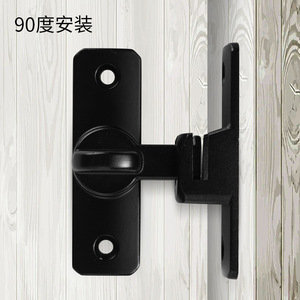Aluminum Alloy Solid Latch 90/180 Degree No Drill Easy Install Door Lock Butterfly <b>Pin</b> Minimalist Design - Product Image 3