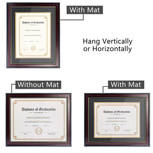 <span class=keywords><strong>MAIAN</strong></span> A4 8,5x11 Marco de diploma de graduación Marco de documento de certificado con vidrio de alta definición - Product Image 6