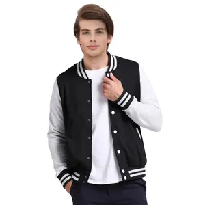 Blouson bombardier personnalisé de baseball pour hommes universitaire manteau d'extérieur brodé vêtements de rue vêtement vestes d'hiver Letterman 2024