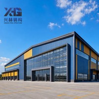 Structure métallique préfabriquée robuste en acier Q355B pour portique, à prix abordable