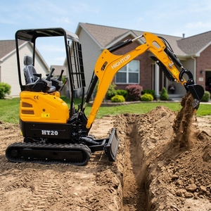 Produits les plus vendus Livraison gratuite Mini-excavatrice 2 tonnes avec système hydraulique performant et pompe moteur, machine de terrassement sur chenilles - Product Image 1