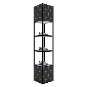 Espositore Pieghevole a 4 Livelli Quadrato e Rotondo, Torre Retrattile a Spirale per Promozioni - Product Image 3