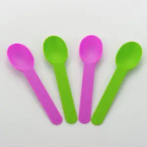 Oem Service Eco Utensils Yogurt Spoon Disposable Ice Cream Spoon Desert Spoon