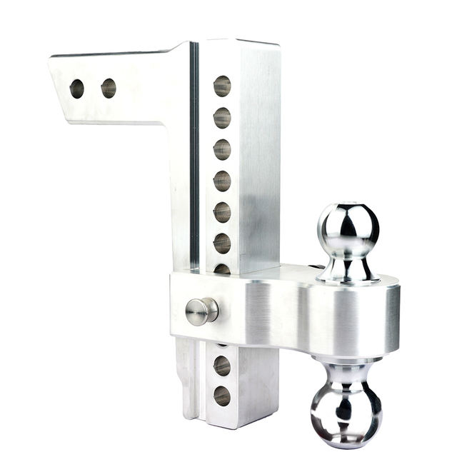 10 Inch Hitch Mount Adjustable Aluminium Drop Trailer Hitch With 2 Inch Receiver New Drop Trailer Coupler