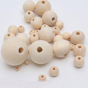Natural Ball Round 20mm Eco-Friendly Natural <b>Color</b> Wood <b>Beads</b> Lead-Free Wooden <b>Beads</b> - Product Image 3