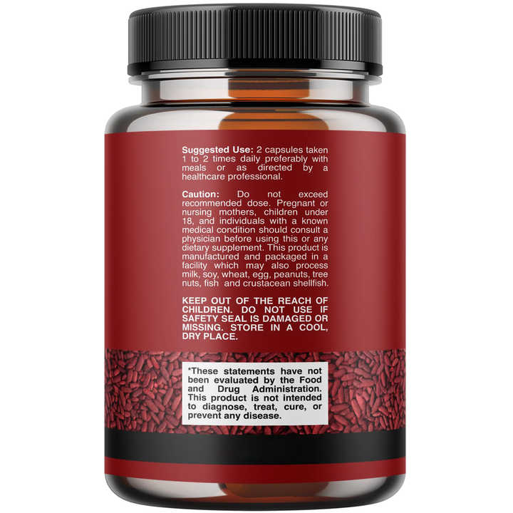 Premium Red Yeast Rice 600mg with CoQ10 & Milk Thistle