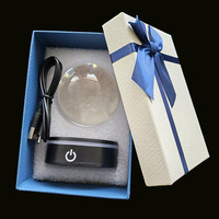 Lampe boule de cristal K9 3D laser vierge en gros 2026, veilleuse LED boule de cristal pour la décoration intérieure et les cadeaux
