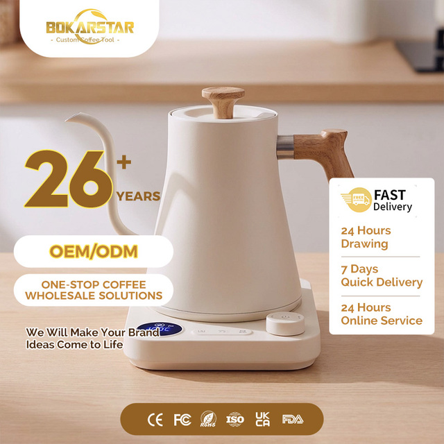 Mechanical Temperature Control Electric Kettle Gooseneck Pour Over Coffee Electric Tea Kettle Coffee Maker