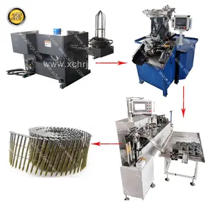 Fully Automatic Complete Coil Nail Production Line Machines for Coil Nail Plant Newest Technology Coil Nail Machines