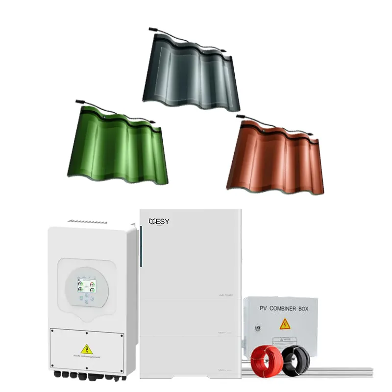 Gebogen Plaat Zonnepaneel Kit 5kw 10kw 15kw 20kw 25kw 30kw Residentiële Zonne-Energie Off Grid Zonnestelsel Voor Thuis