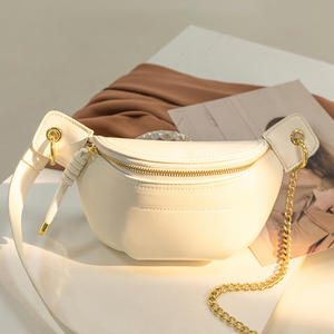 Bolso de Cintura y Bandolera Multiusos Moderno y a la Moda con Cierre de Cremallera, Diseño de Cadena de PVC Unisex para Uso Diario - Product Image 5