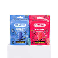 Bonbons énergétiques naturels OEM avec caféine, Ashwagandha, extrait de thé vert et vitamine C 60g