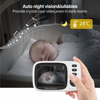 3.2 Nch kamera Monitor bayi penjualan terbaik nirkabel pengatur waktu makan suhu Video ECO