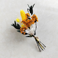 Bouquets de fleurs séchées miniatures style bohème en promotion pour la remise des diplômes, les mariages, la Saint-Valentin, la décoration de fêtes, les arrangements de table et les cadeaux pour boîte aux lettres