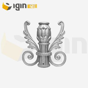 Aluminum Art Staircase Head <b>Post</b> 25x25mm European Style For Railing Fence Garden Decoration - Product Image 2