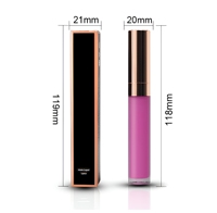 Créez votre logo personnalisé, rouge à lèvres liquide mat imperméable, rouge rose personnalisé, écran solaire minéral, gloss à lèvres en marque privée