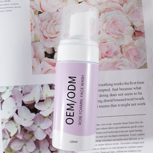 Marca privada <span class=keywords><strong>coreana</strong></span>, la mejor rosa Natural, orgánica, limpia y clara el acné, vegana, blanqueador, limpiador Facial espumoso - Product Image 1