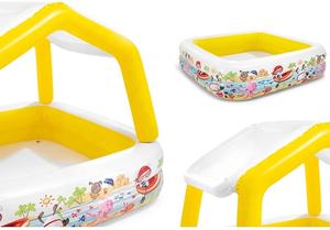 Piscina Inflable <span class=keywords><strong>INTEX</strong></span> 57470 con Parasol Extraíble <span class=keywords><strong>para</strong></span> Bebés, Piscina Infantil <span class=keywords><strong>para</strong></span> Exteriores - Product Image 4
