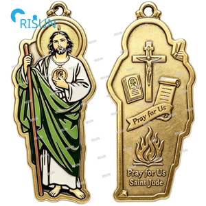 Colgante/Medallón Personalizado de <span class=keywords><strong>San</strong></span> <span class=keywords><strong>Judas</strong></span> <span class=keywords><strong>Tadeo</strong></span>, Patrón Católico Religioso, Amuleto Sagrado, Medalla de <span class=keywords><strong>San</strong></span> <span class=keywords><strong>Judas</strong></span> Personalizada - Product Image 5