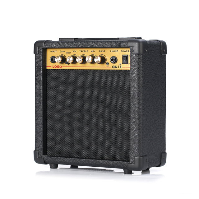 High Quality Portable CG15 Electronic Bass Lead Guitar Audio Amplifier Combo Speaker
