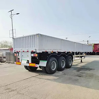 Enxin Chine usine Tir essieux 70 tonnes charge utile 50cbm côté benne semi-remorque pour le marché du Maroc