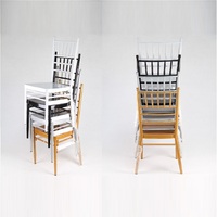 Chaise Chiavari en acier argenté de luxe en gros, chaises Tiffany en métal empilables pour mariage, événement, hôtel, banquet, location de mobilier